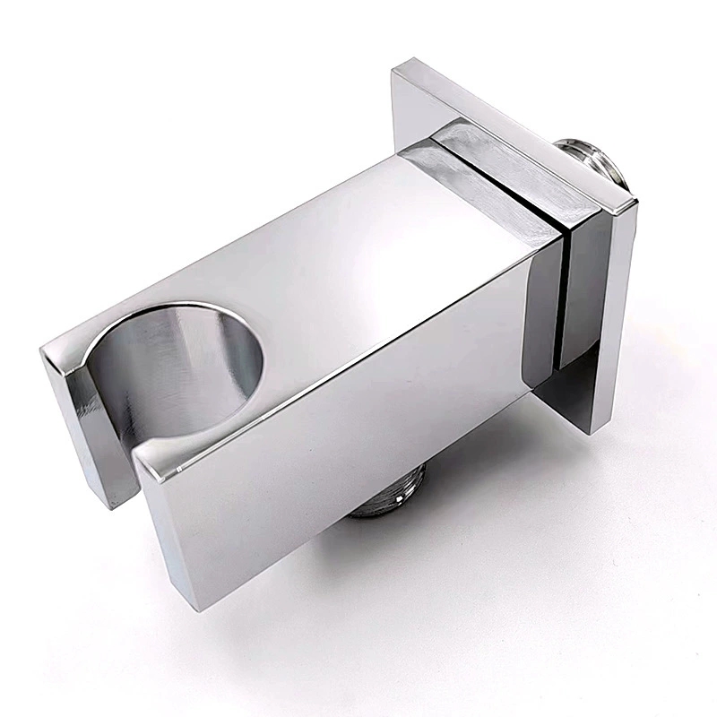 Supporto e staffa per doccia in ottone, supporto per doccia portatile quadrato nascosto moderno e minimalista