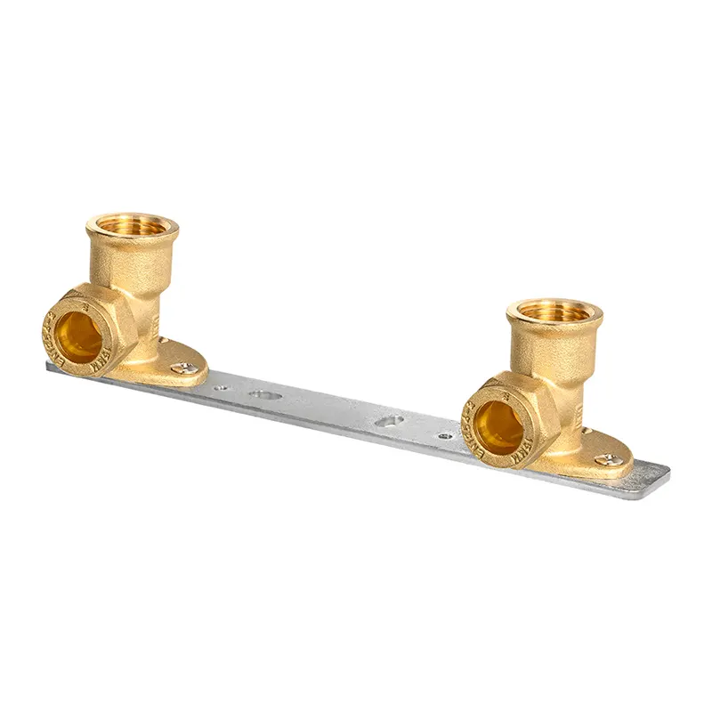 Piastra a gomito per piastra posteriore per bagno