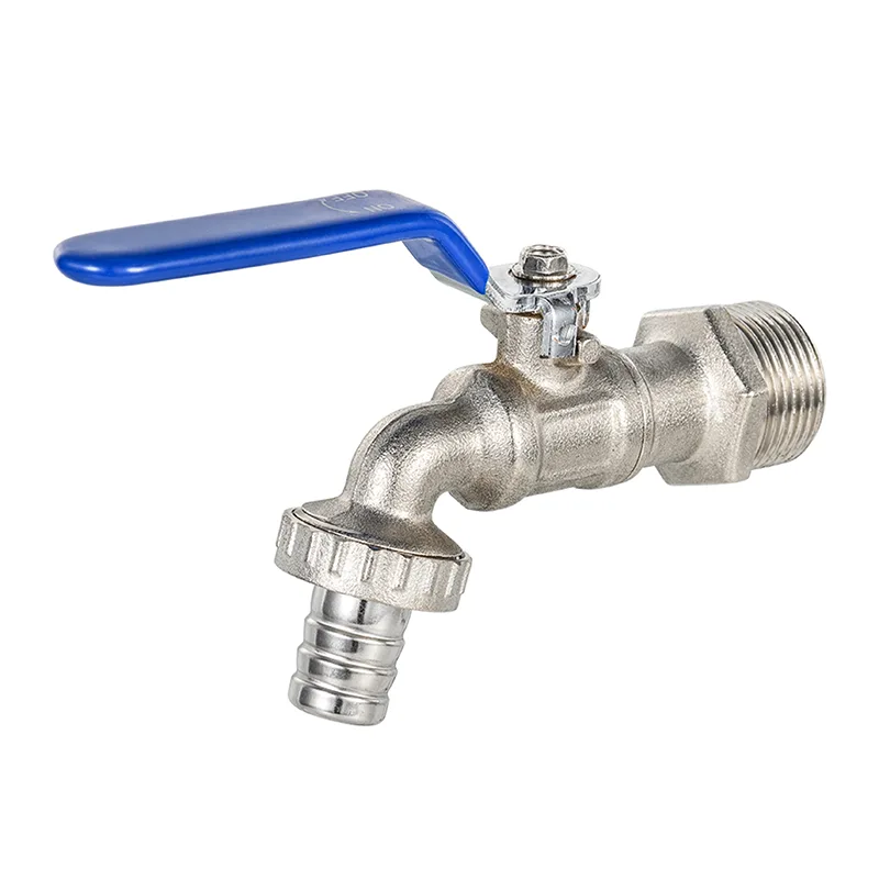 Rubinetto con nucleo sferico placcato in bronzo nichelato