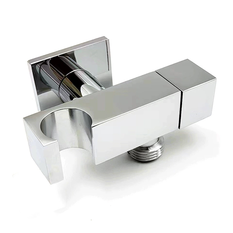 Connettore per tubo doccia portatile Gomito di uscita doccia in ottone pieno