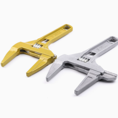 Chiave in lega di alluminio per impieghi gravosi con ganascia grande e impugnatura corta