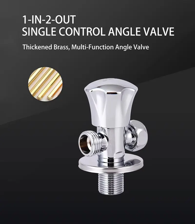1-in-2 out Single Control Angle Valve
