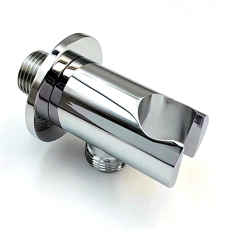 Nuovo supporto per doccia interamente in ottone, staffa rotonda nascosta per doccia a mano, supporto per doccia in ottone massiccio