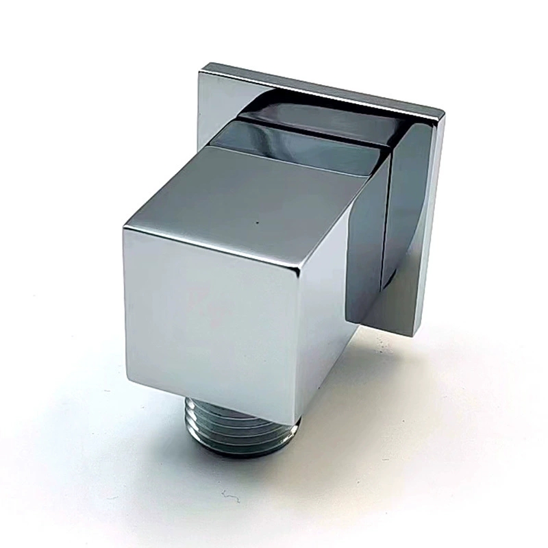 Supporto per doccia in ottone massiccio di alta qualità, staffa quadrata nascosta per doccia a mano, supporto a parete per carichi pesanti