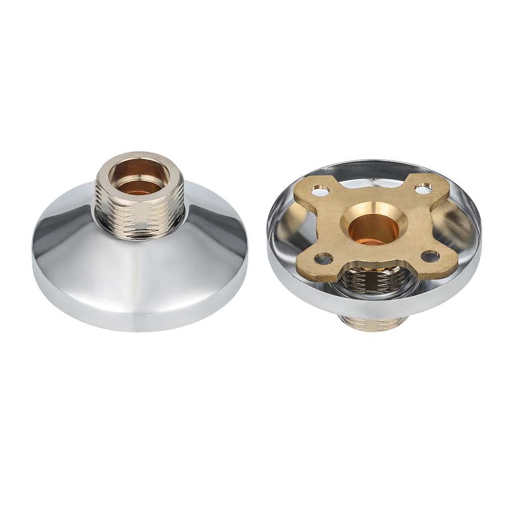 Kit di montaggio per doccia color argento