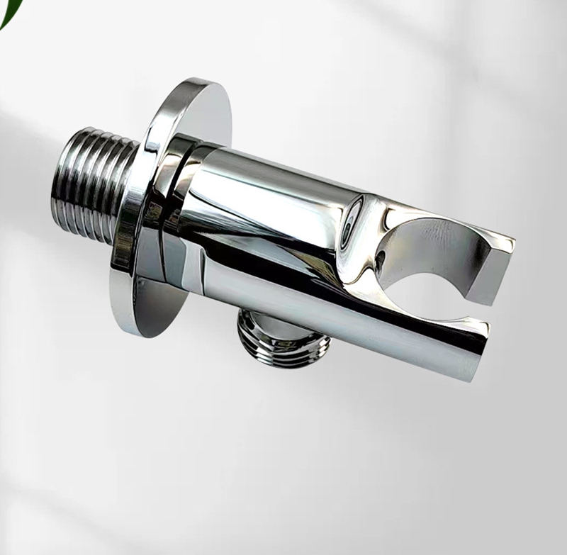 Supporto per doccia portatile in ottone massiccio, staffa per doccia nascosta montata a parete, accessorio per doccia da bagno