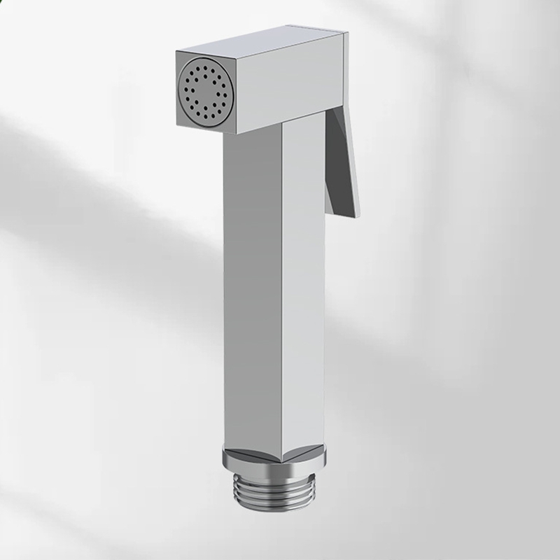Spruzzatore per bidet quadrato per WC, spruzzatore per doccia portatile per bagno per la pulizia della toilette