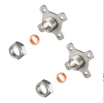 Kit di montaggio per valvola doccia in acciaio inossidabile, set di staffe per miscelatore termostatico stile UK