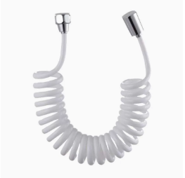 Tubo flessibile per doccia retrattile flessibile in TPU da 2,3 m, tubo a molla a spirale per spruzzatore per bidet